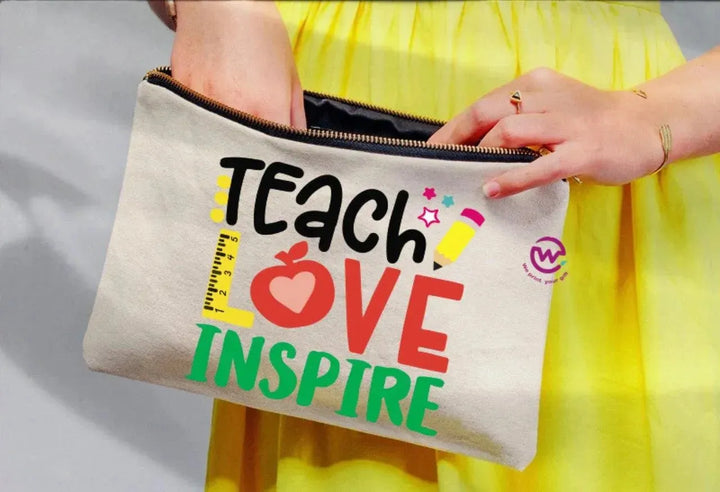 Makeup & Pencil Case- Teachers-A - WE PRINT