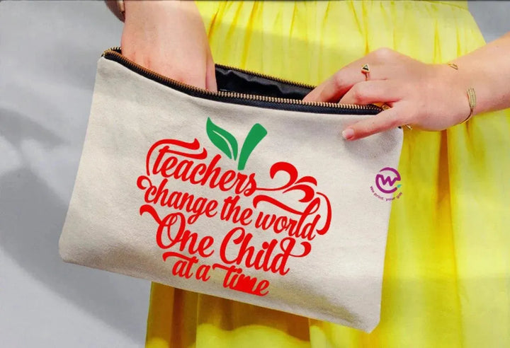 Makeup & Pencil Case- Teachers-A - WE PRINT