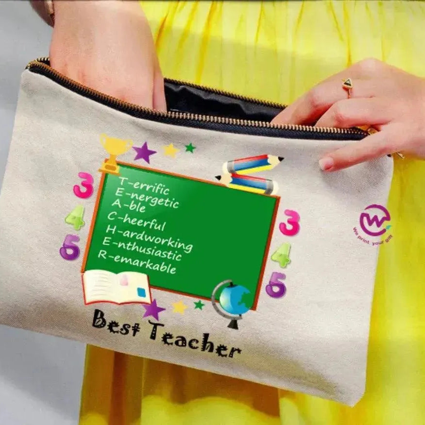 Makeup & Pencil Case- Teachers-A - WE PRINT