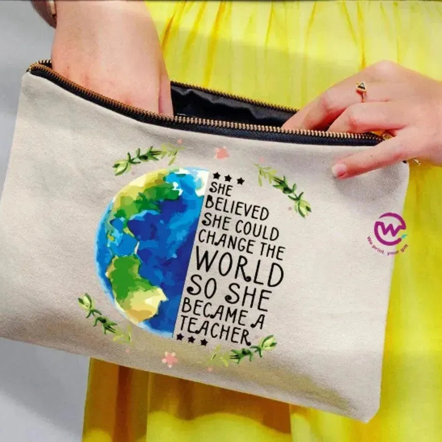 Makeup & Pencil Case- Teachers-A - WE PRINT