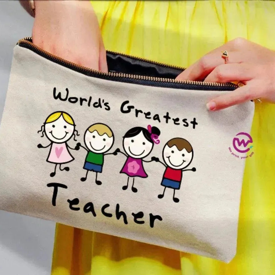 Makeup & Pencil Case- Teachers-A - WE PRINT