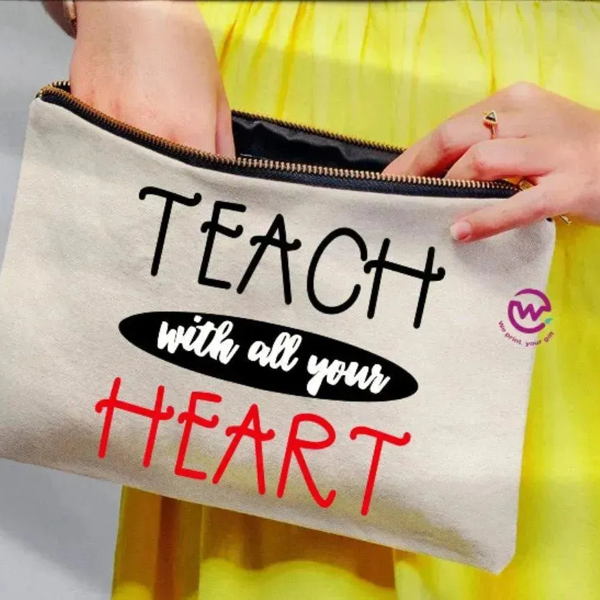 Makeup & Pencil Case- Teachers-A - WE PRINT