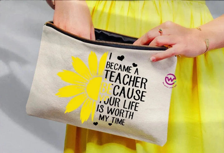 Makeup & Pencil Case- Teachers-A - WE PRINT