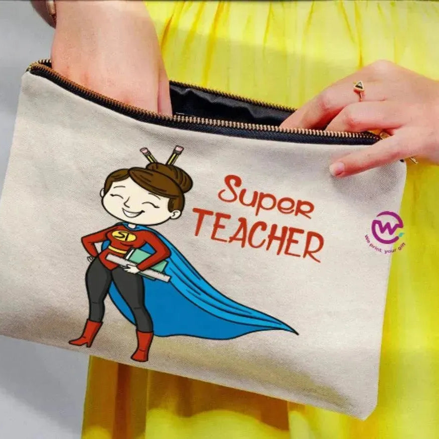 Makeup & Pencil Case- Teachers-A - WE PRINT