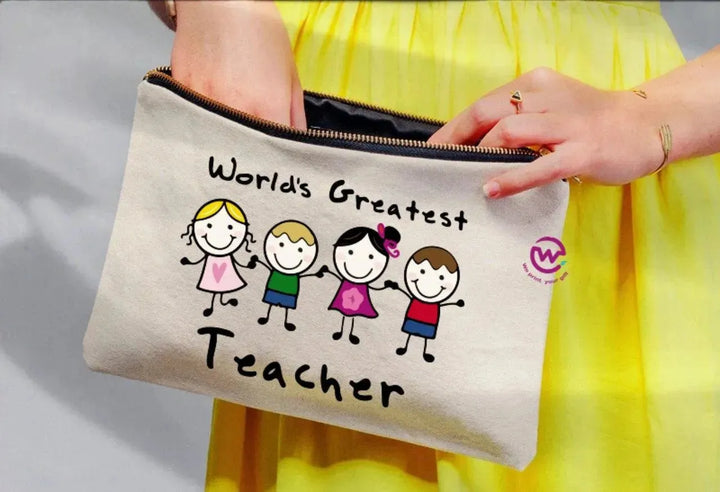 Makeup & Pencil Case- Teachers-A - WE PRINT