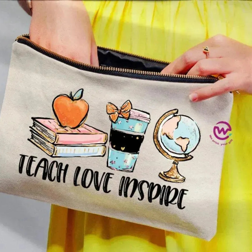 Makeup & Pencil Case- Teachers-A - WE PRINT