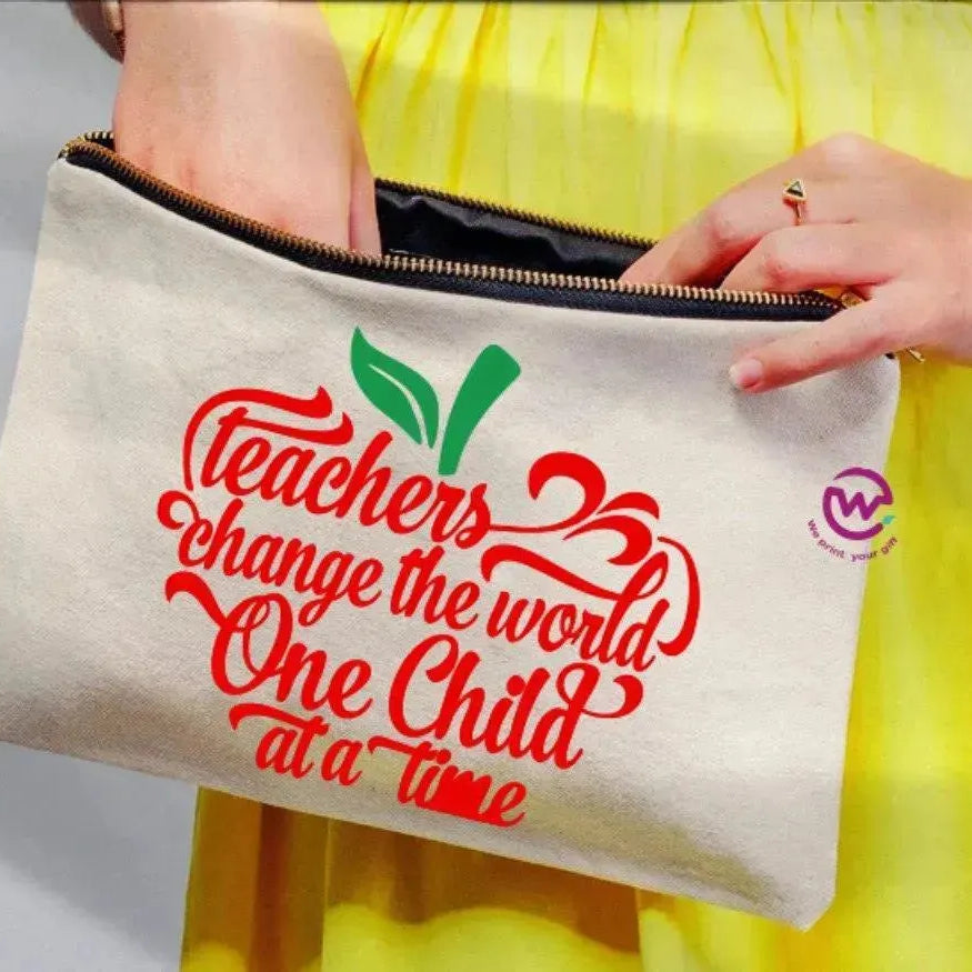 Makeup & Pencil Case- Teachers-A - WE PRINT