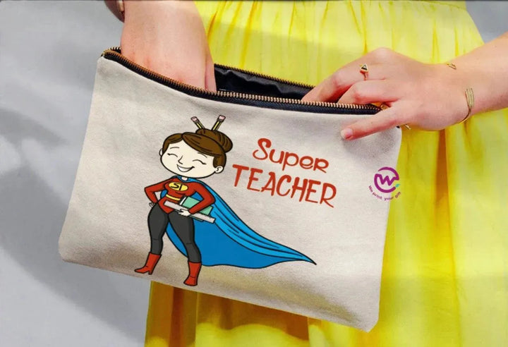 Makeup & Pencil Case- Teachers-A - WE PRINT