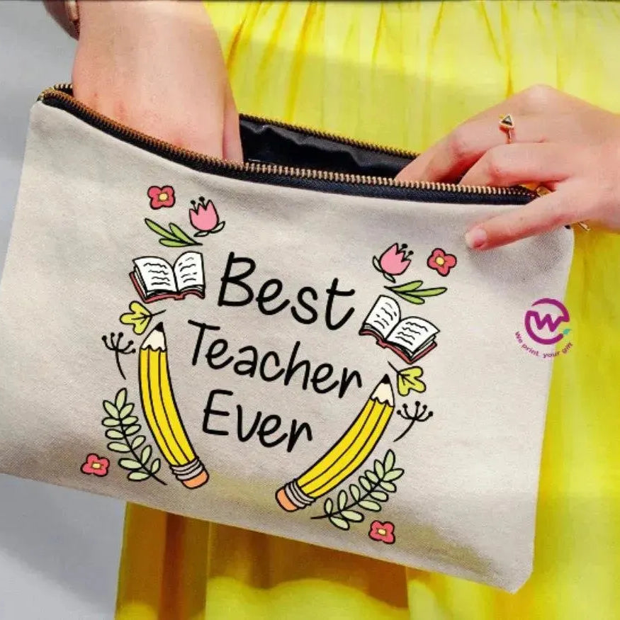 Makeup & Pencil Case- Teachers-A - WE PRINT