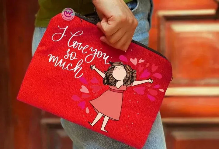 Makeup & Pencil Case-Valentine's - WE PRINT