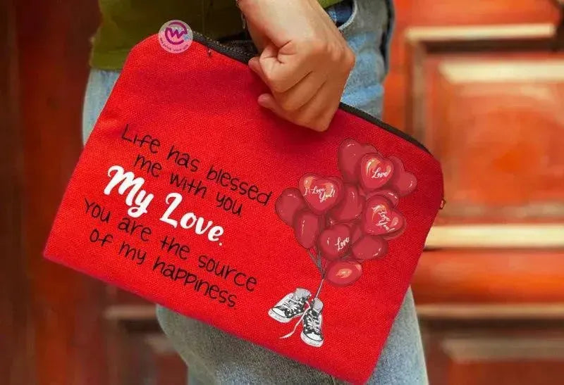 Makeup & Pencil Case-Valentine's - WE PRINT