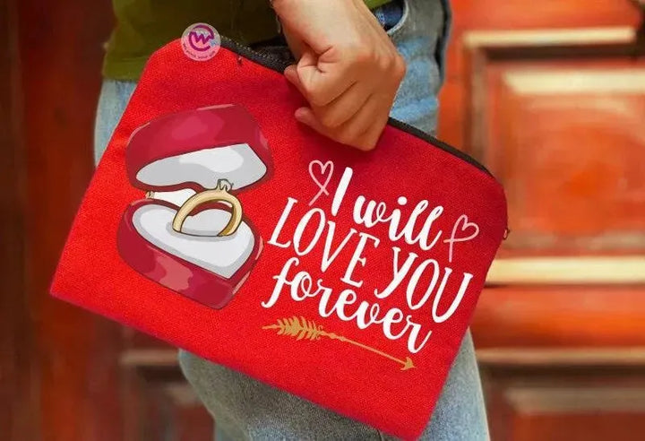 Makeup & Pencil Case-Valentine's - WE PRINT