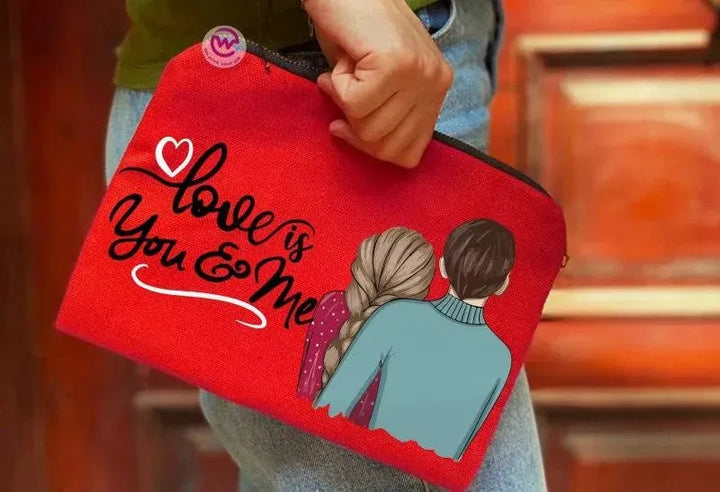 Makeup & Pencil Case-Valentine's - WE PRINT