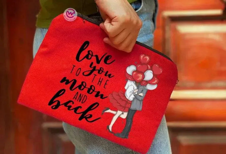 Makeup & Pencil Case-Valentine's - WE PRINT