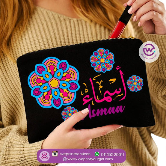 Makeup &Pencil Case- Mandala names - WE PRINT