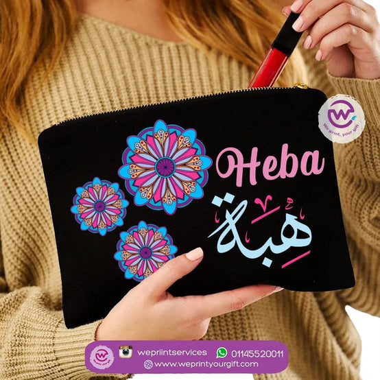 Makeup &Pencil Case- Mandala names - WE PRINT