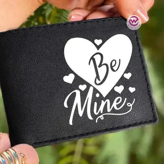Men Leather Wallet- Love is -A - WE PRINT