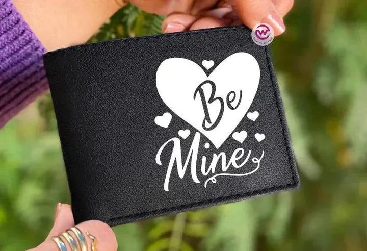 Men Leather Wallet- Love is -A - WE PRINT