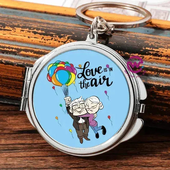 Metal Keychain - With Inside Mirror - Up Cartoon - WE PRINT