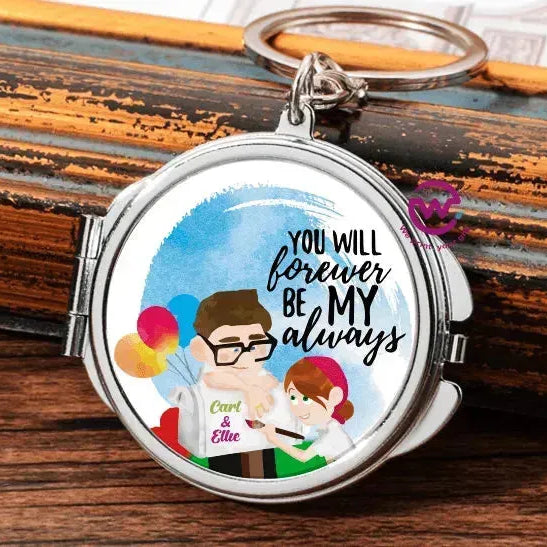 Metal Keychain - With Inside Mirror - Up Cartoon - WE PRINT