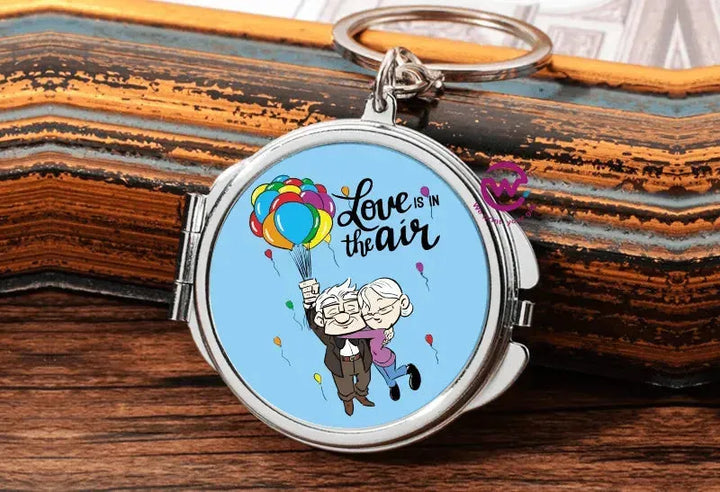 Metal Keychain - With Inside Mirror - Up Cartoon - WE PRINT