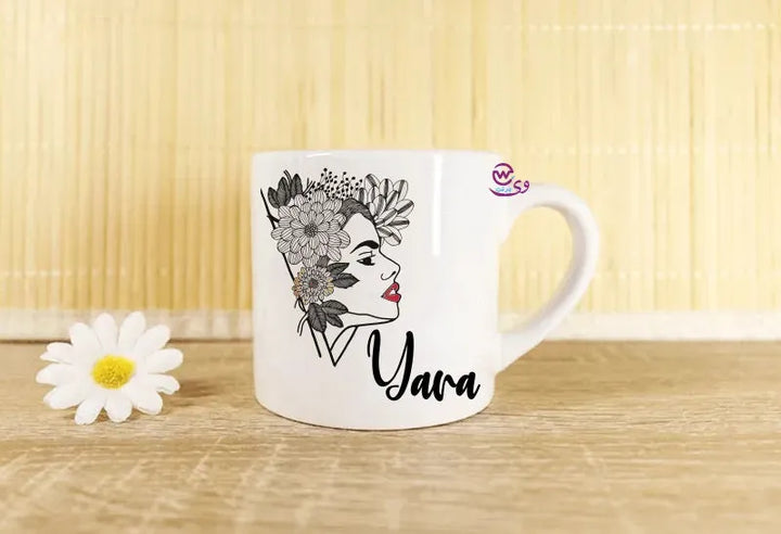 Mini-Mug -floral Names - WE PRINT