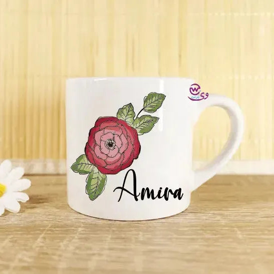 Mini-Mug -floral Names - WE PRINT