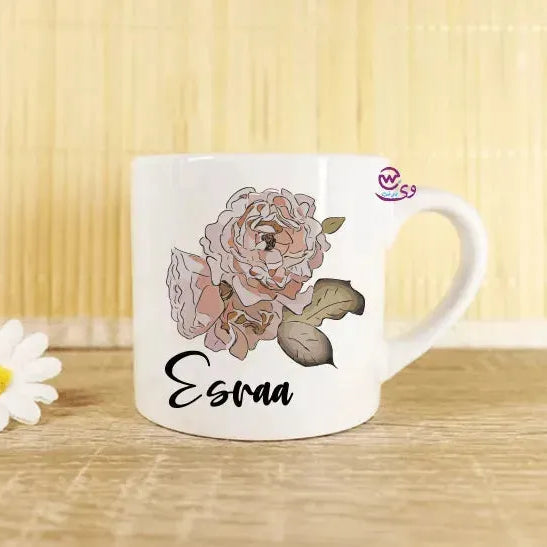 Mini-Mug -floral Names - WE PRINT