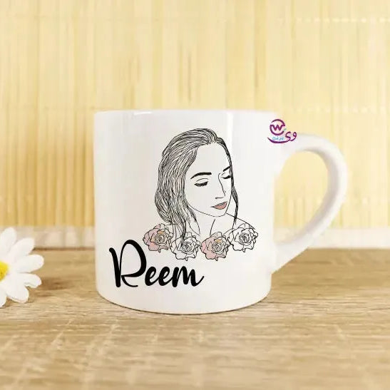 Mini-Mug -floral Names - WE PRINT