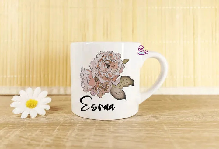 Mini-Mug -floral Names - WE PRINT