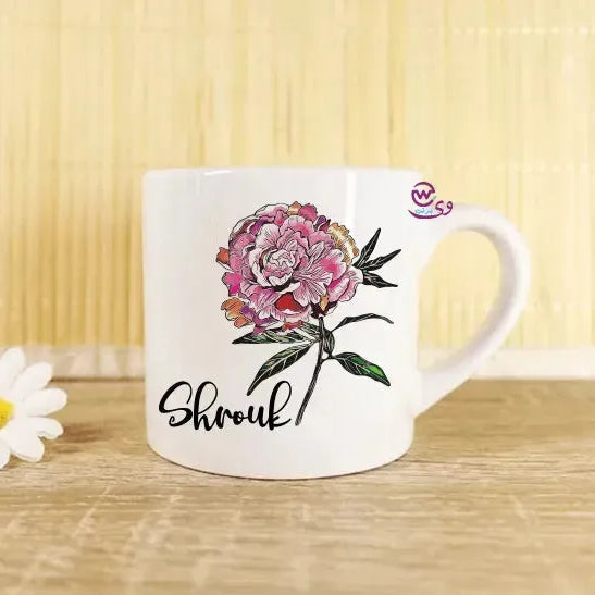 Mini-Mug -floral Names - WE PRINT