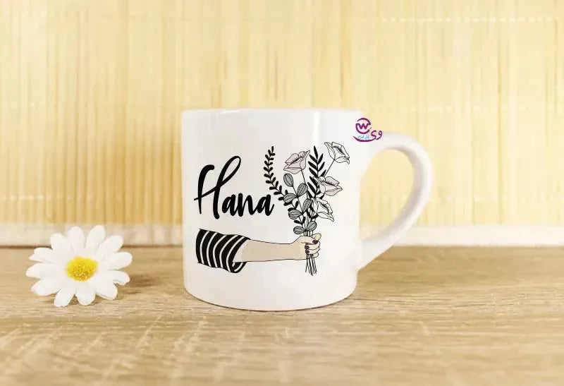 Mini-Mug -floral Names - WE PRINT