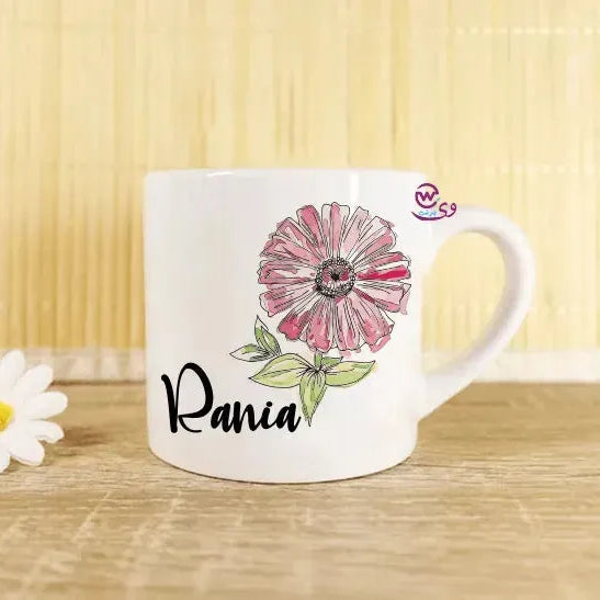 Mini-Mug -floral Names - WE PRINT