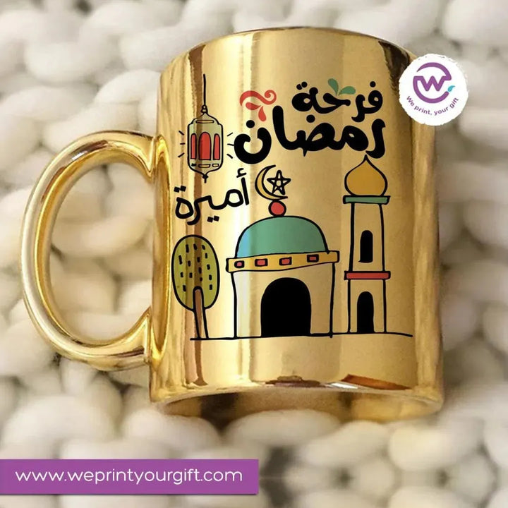 Mirror Ceramic -Gold -Ramdan-A - WE PRINT