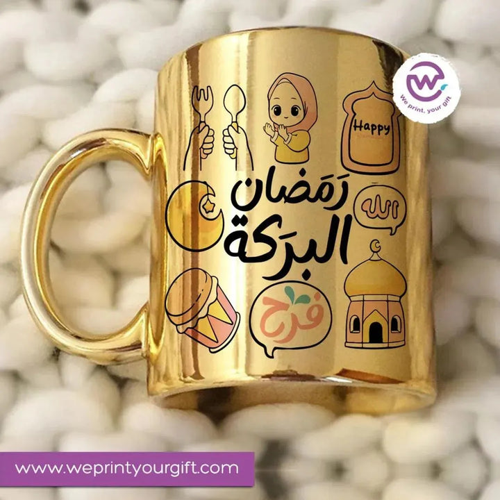 Mirror Ceramic -Gold -Ramdan-A - WE PRINT