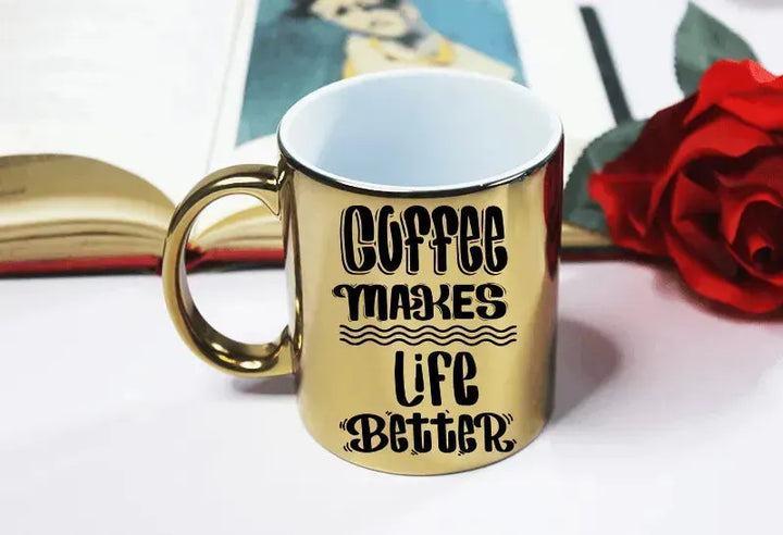 Mirror Ceramic Mug - Coffee Lovers - WE PRINT