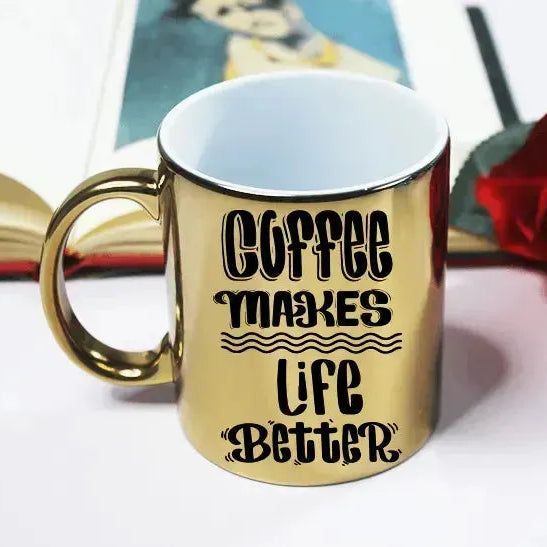 Mirror Ceramic Mug - Coffee Lovers - WE PRINT