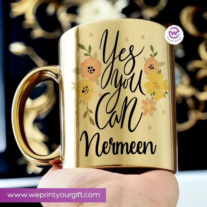 Mirror Ceramic Mug -Motivational quotes-A - WE PRINT