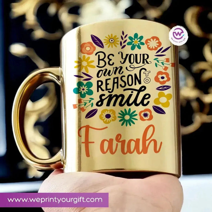 Mirror Ceramic Mug -Motivational quotes-A - WE PRINT