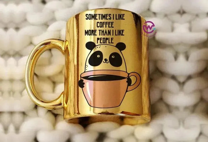 Mirror Ceramic Mug - panda - WE PRINT