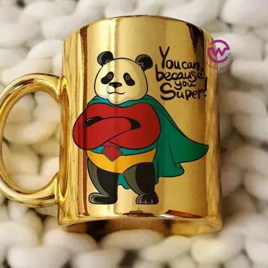 Mirror Ceramic Mug - panda - WE PRINT