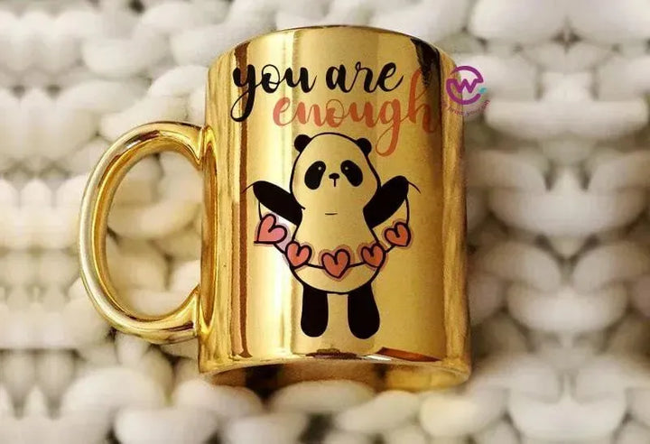 Mirror Ceramic Mug - panda - WE PRINT