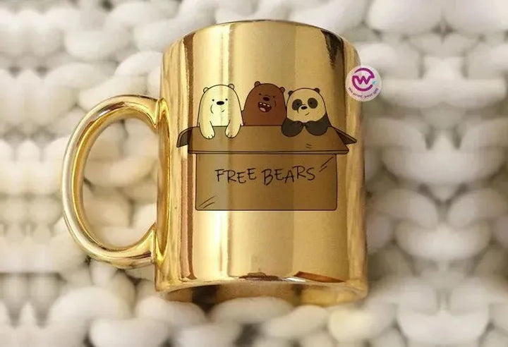 Mirror Ceramic Mug - three bears - WE PRINT