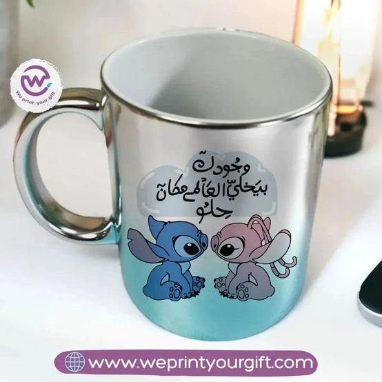 Mixed Color Ceramic Mug - Stitch - WE PRINT