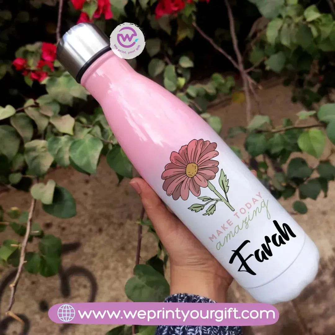 Mixed Color Thermal Bottle-Motivation - WE PRINT