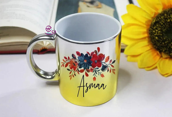 Mixed Colors Mug - English Names floral Designs - WE PRINT