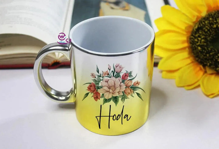 Mixed Colors Mug - English Names floral Designs - WE PRINT