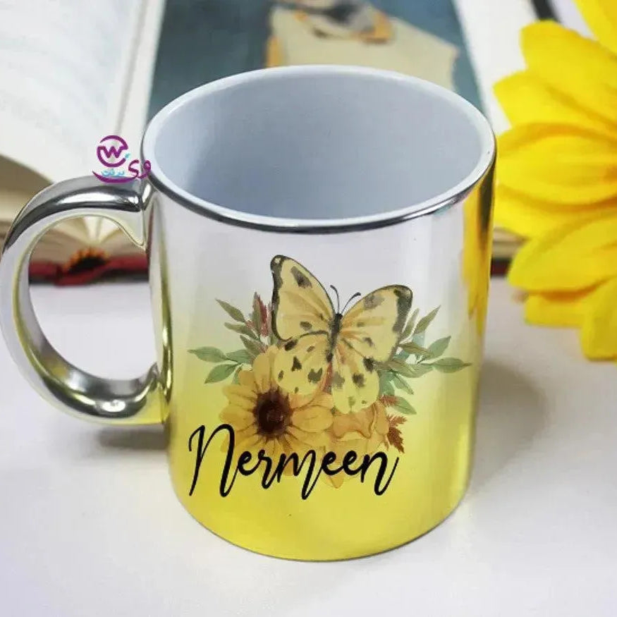 Mixed Colors Mug - English Names floral Designs - WE PRINT