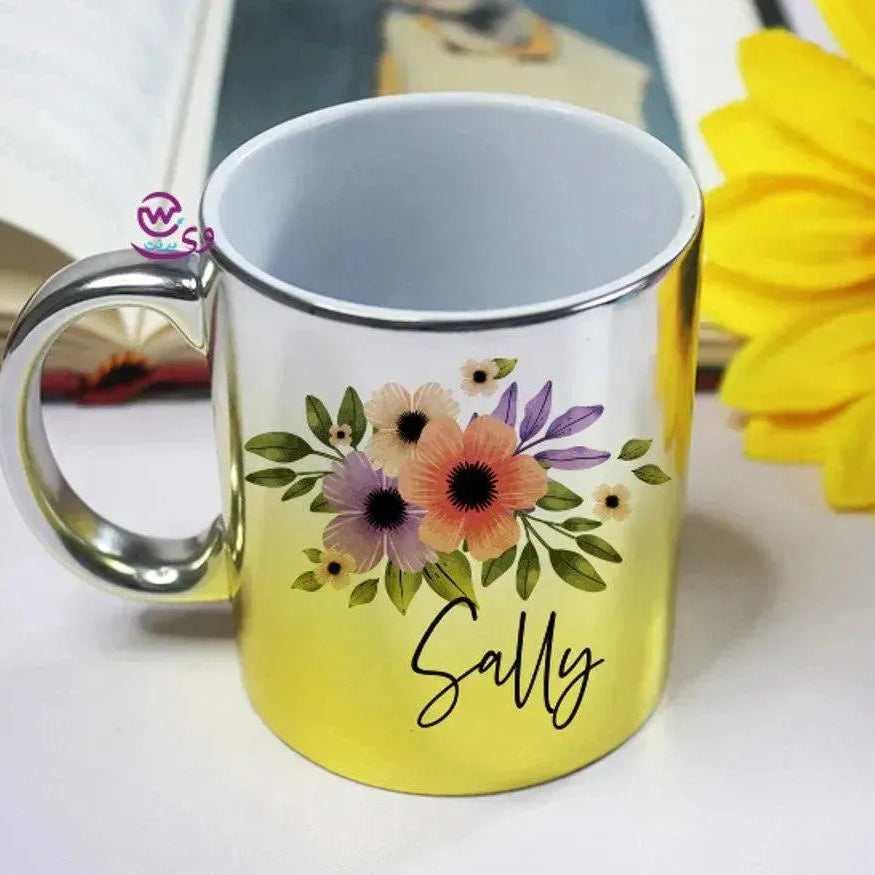 Mixed Colors Mug - English Names floral Designs - WE PRINT