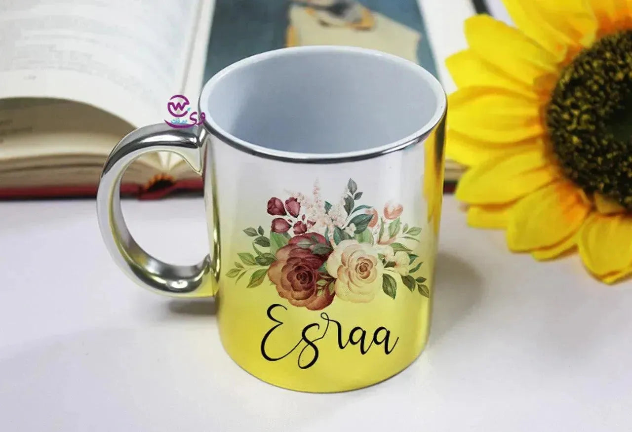 Mixed Colors Mug - English Names floral Designs - WE PRINT